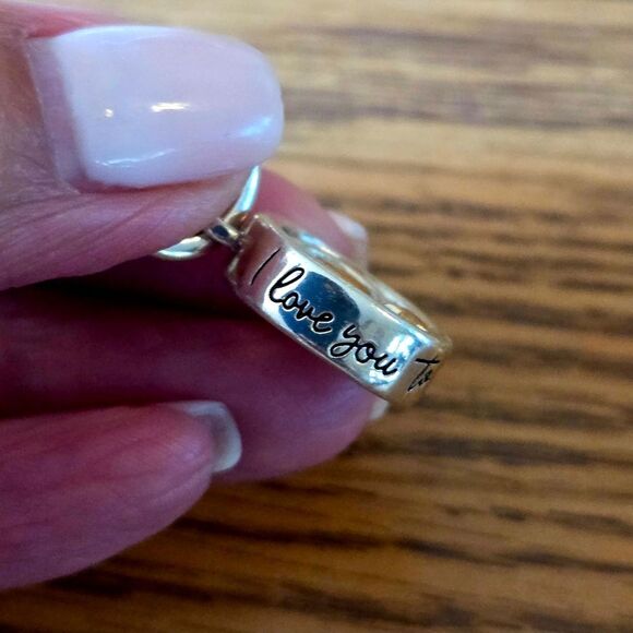 BRIGHTON "Twilight" Silver and Gold Moon and Stars Charm TIMELESS CHIC! - Picture 2 of 6